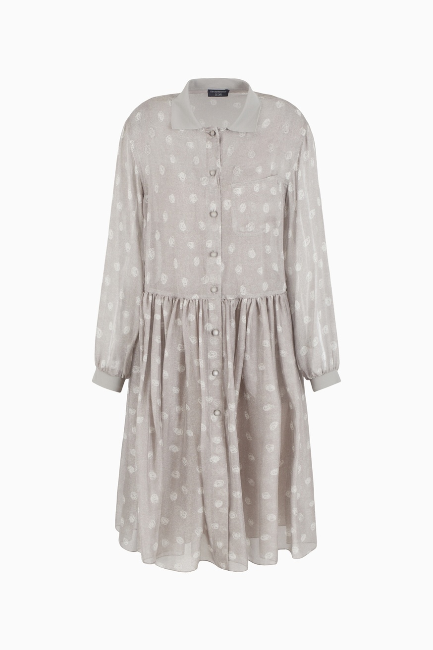 Emporio Armani CHIFFON SILK PRINTED DRESS