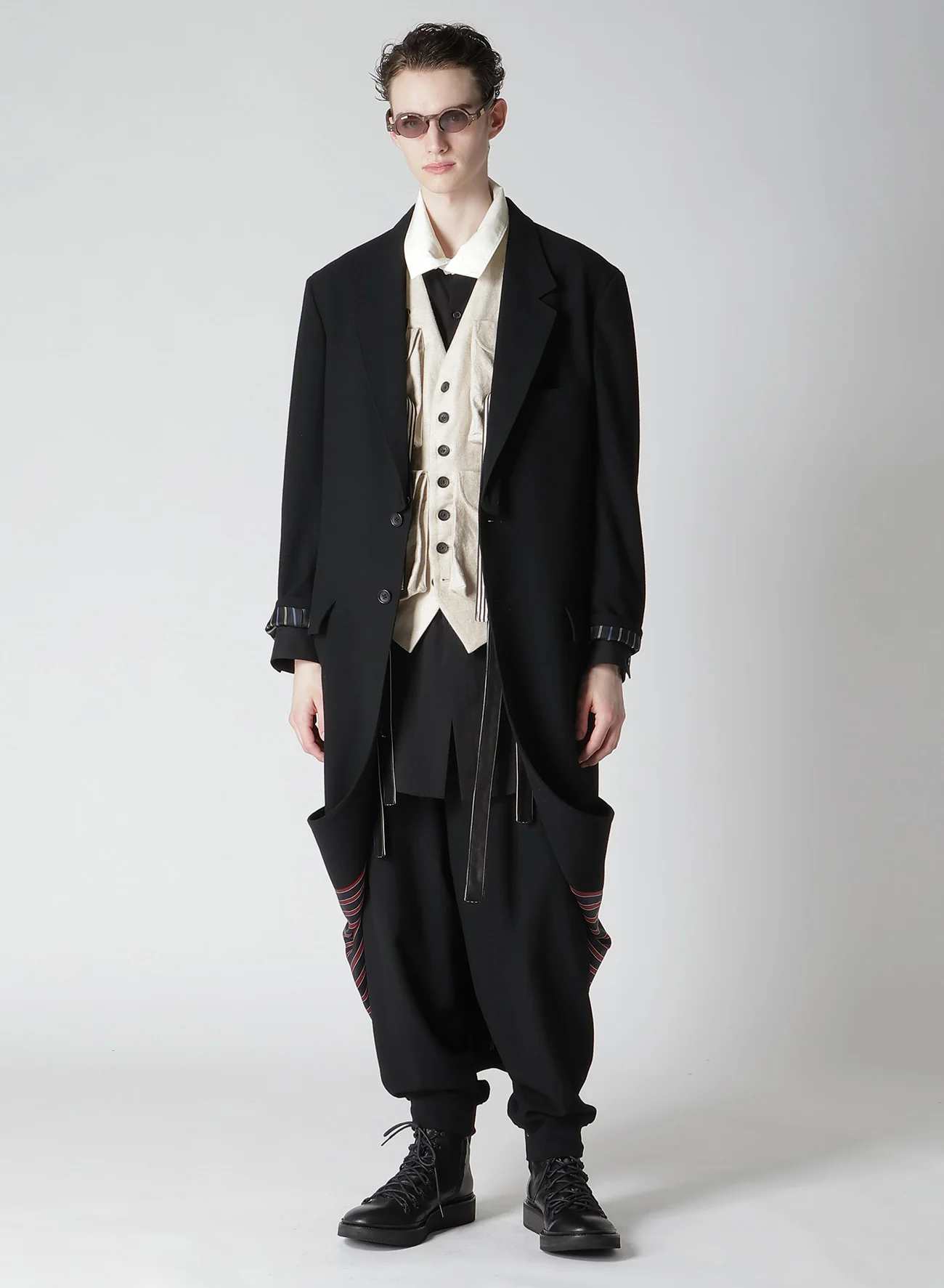 Rainbow Yohji Yamamoto POUR HOMME SPARE COLLAR LONG WIM JACKET