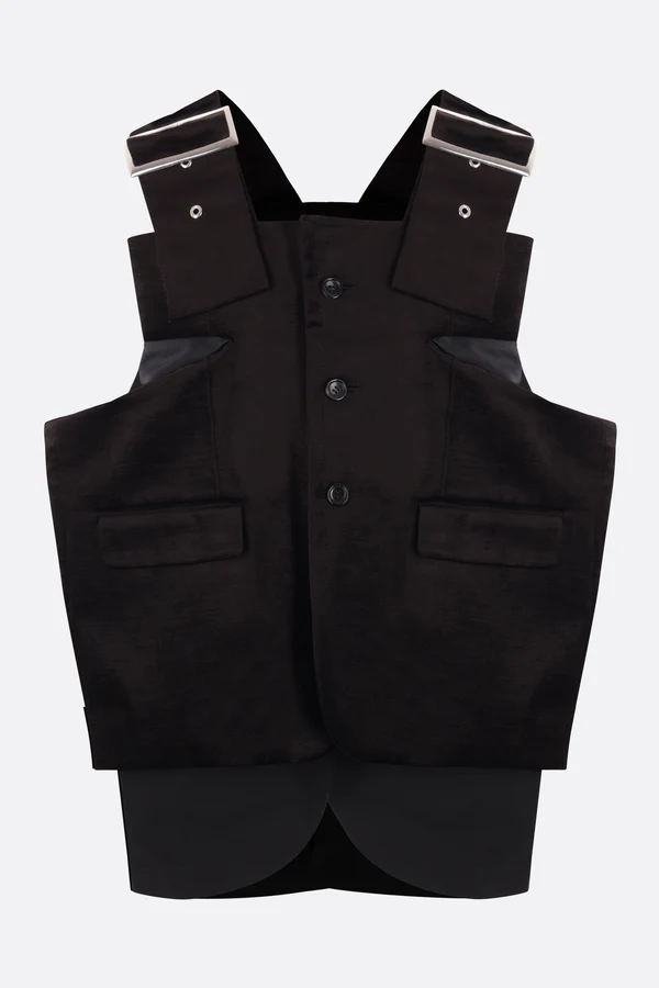 Rainbow Comme Des Garçons velvet waistcoat